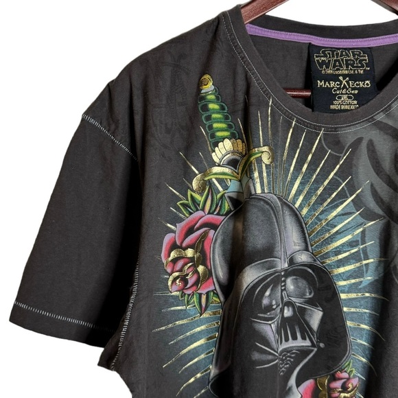 Star Wars Disney Marc Ecko Graphic Artistic Darth Vader Helmet T-Shirt XXL - Picture 6 of 16